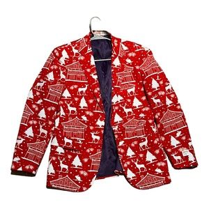 Christmas blazer OPPO suits men's size 40 Christmas Blazer Suit Jacket Party